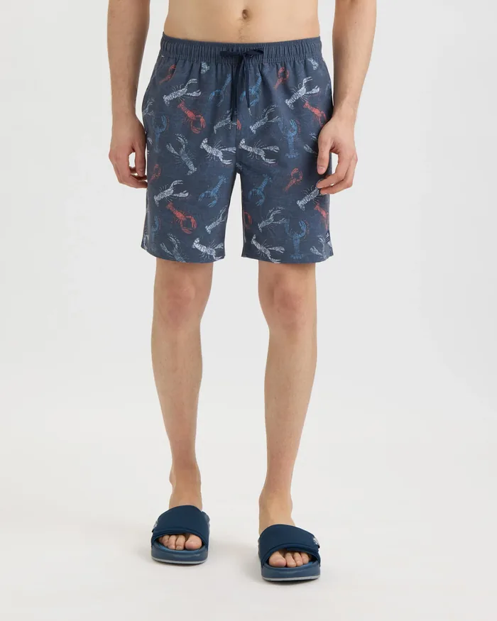 Men’s Harbor Claws Printed Volley Boardshorts - Image 2