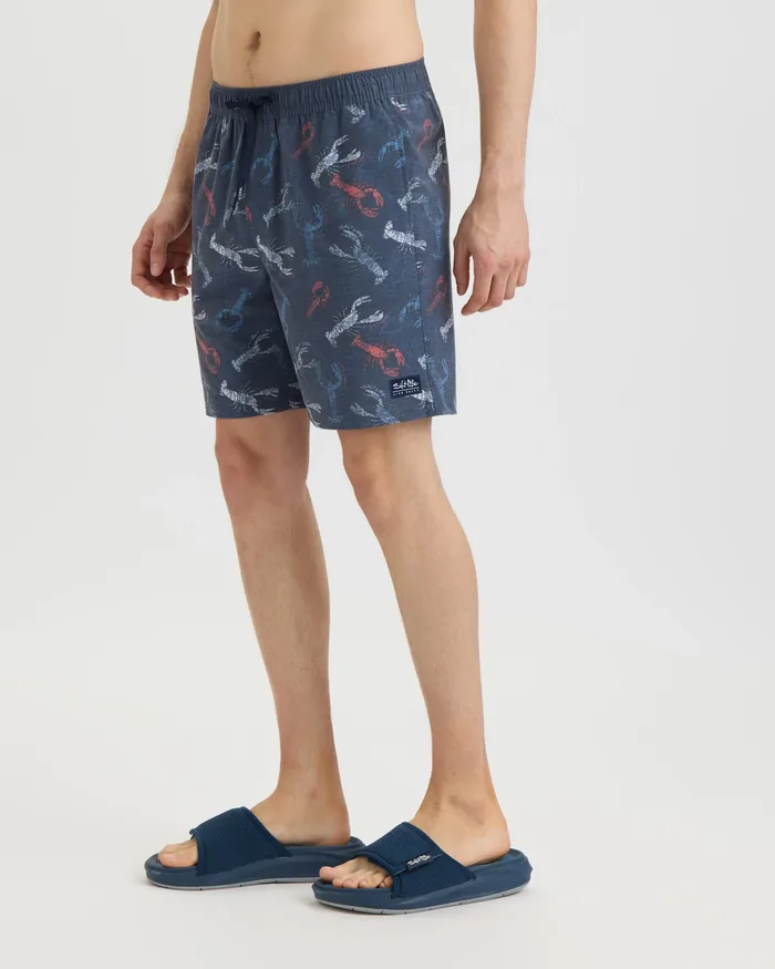 Men’s Harbor Claws Printed Volley Boardshorts - Image 4