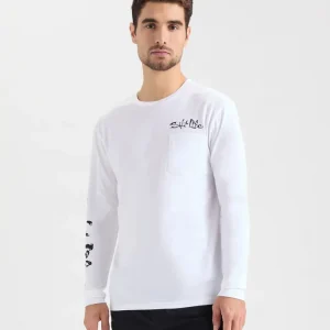 Alternative view of Men's Hook Line and Sinker Fade Long Sleeve Shirt