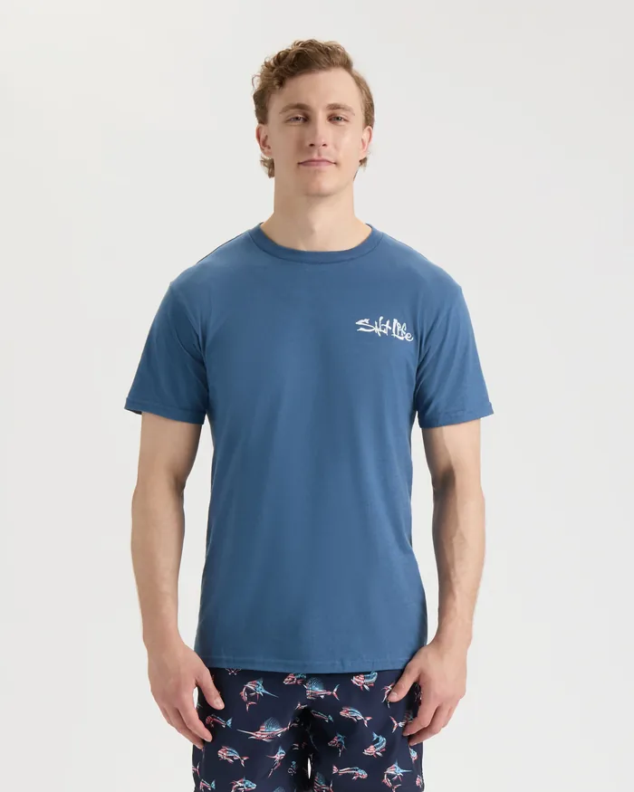 Men's Sailfish N' Bones NC Short Sleeve Tee - Image 2