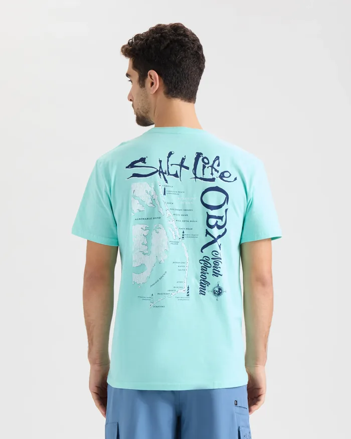 Men’s OBX Map Short Sleeve Tee - Image 4