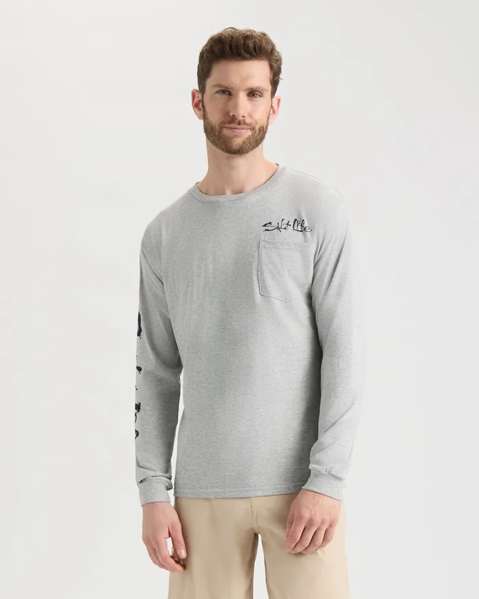 Men's Bushel N' Beers Long Sleeve Shirt - Image 2