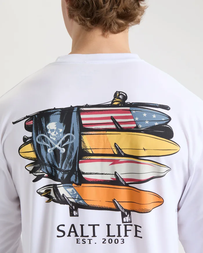 Men's American Quiver SLX Performance Long Sleeve Shirt - Image 6