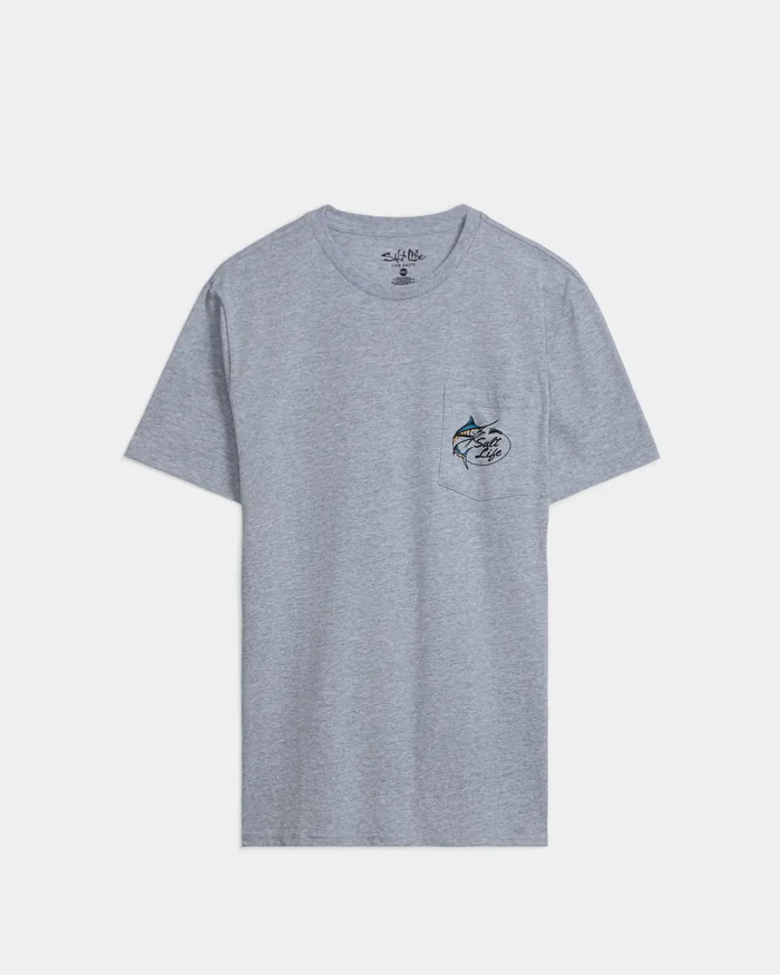 Men’s Salty Marlin Lure Short Sleeve Tee - Image 2