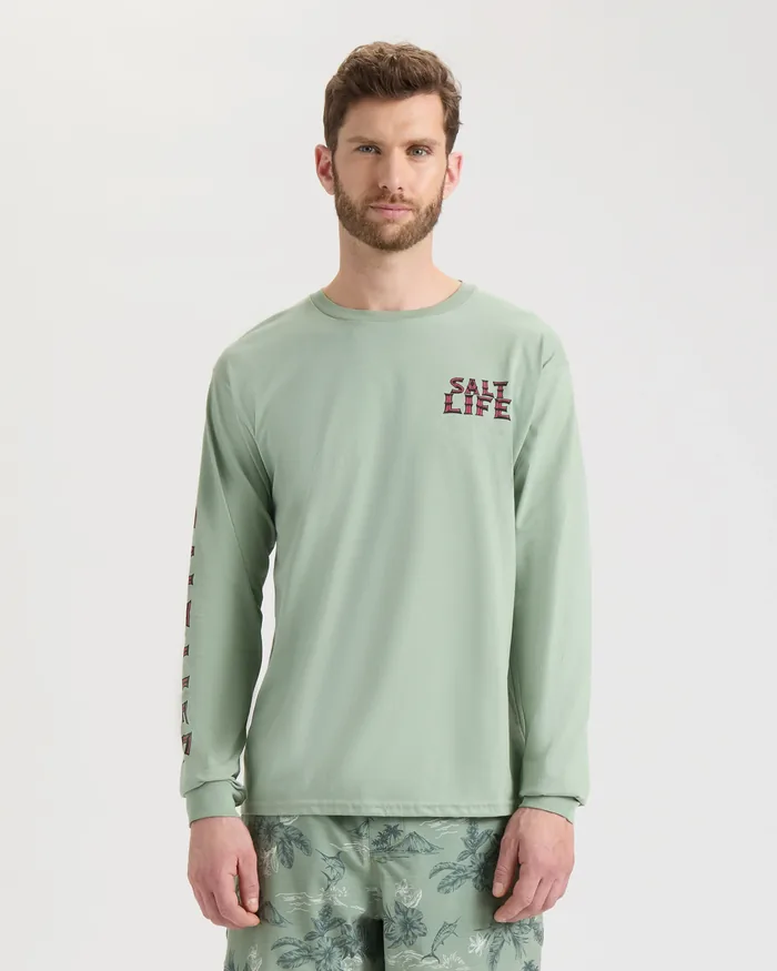 Men's Underwater Alien Long Sleeve Shirt - Image 2