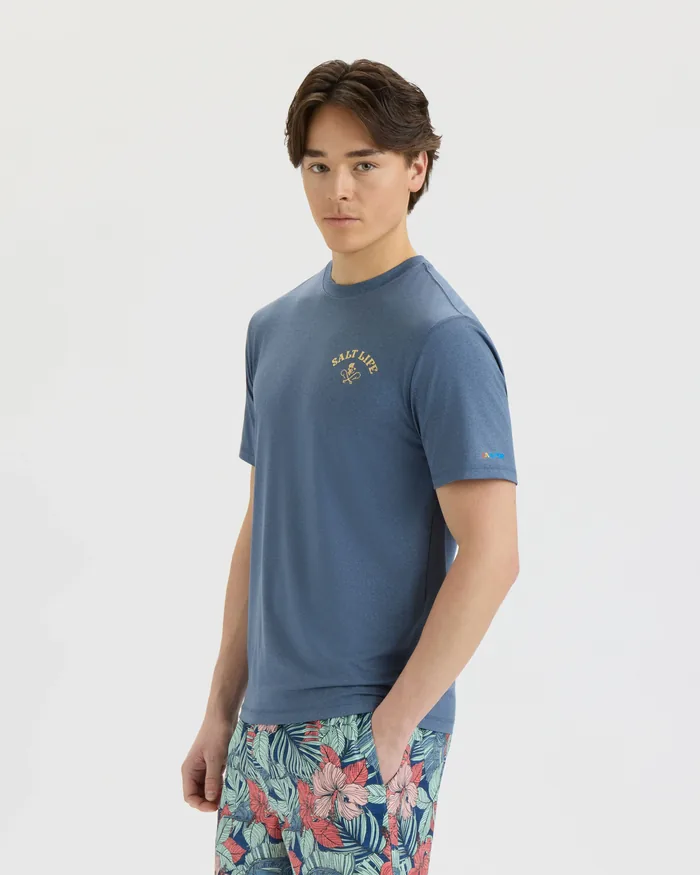 Men’s Bone Fish Crest SLX Performance Short Sleeve Tee - Image 3
