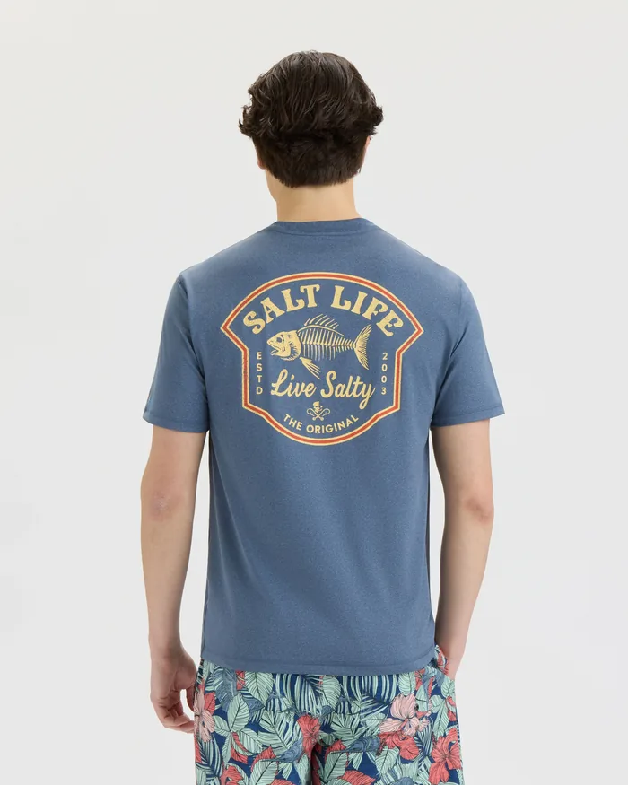 Men’s Bone Fish Crest SLX Performance Short Sleeve Tee - Image 4