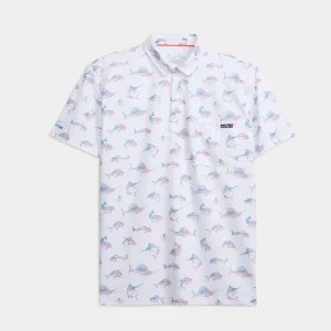 Men's Fish N' Bones Americana SLX Performance Polo