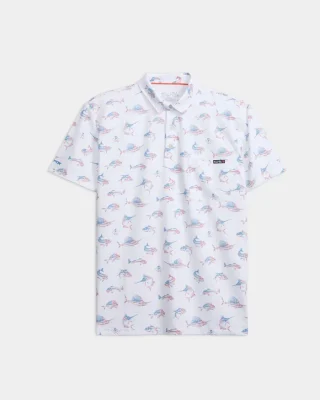 Men's Fish N' Bones Americana SLX Performance Polo
