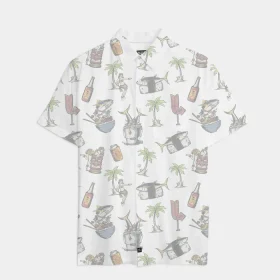 Men's Poke Night Woven Short Sleeve Shirt