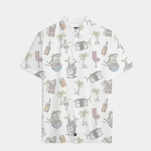 Men's Poke Night Woven Short Sleeve Shirt