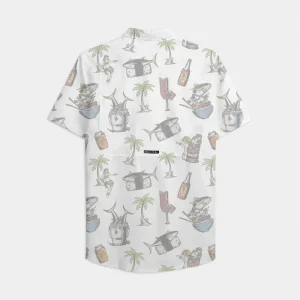 Alternative view of Men's Poke Night Woven Short Sleeve Shirt