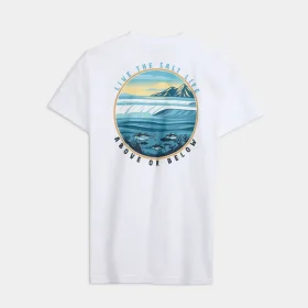 Men's Line Above or Below Short Sleeve Tee