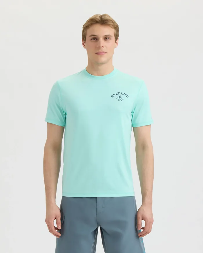 Men’s Bone Fish Crest SLX Performance Short Sleeve Tee - Image 2
