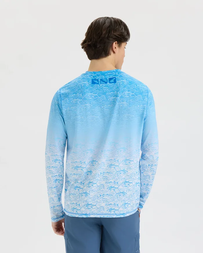 Men’s Current and Catch Fade 2.0 Perforated SLX Performance Tee - Image 4