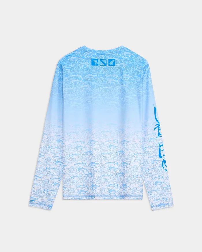 Men’s Current and Catch Fade 2.0 Perforated SLX Performance Tee - Image 7