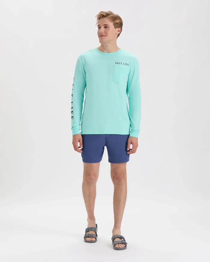 Men's American Quiver Long Sleeve Shirt - Image 6