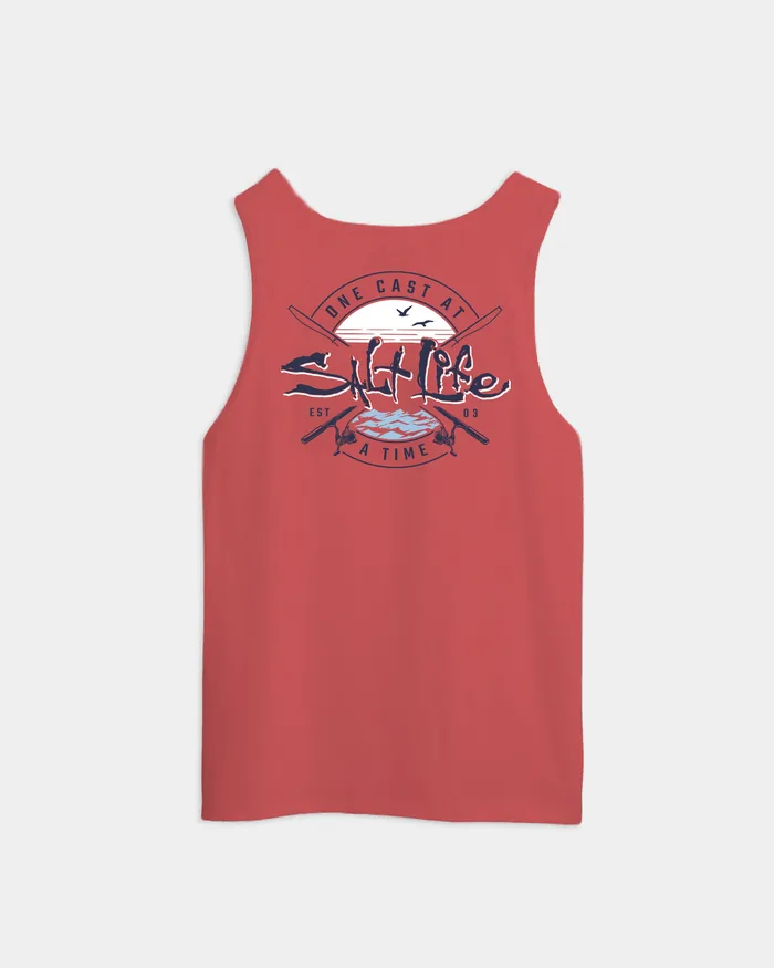Men’s One Cast At A Time Tank Top