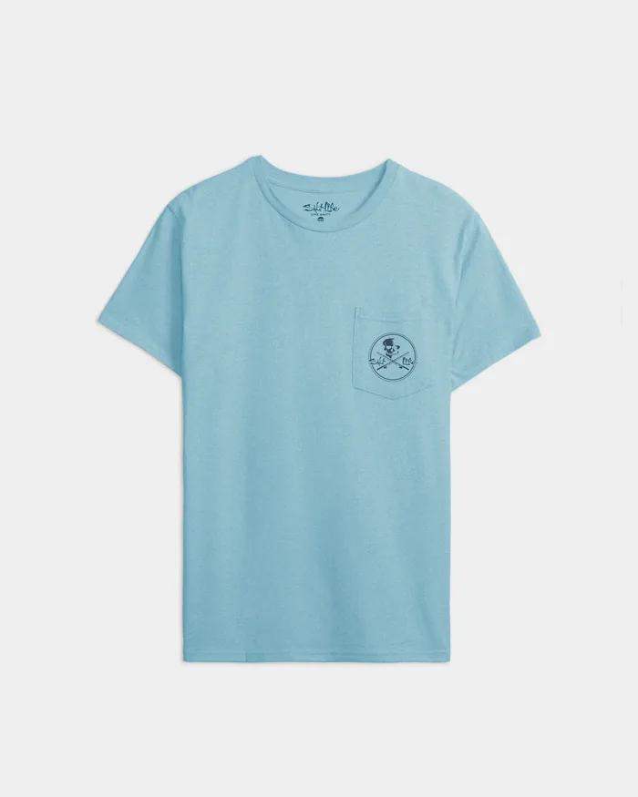 Men’s Skull and Poles Short Sleeve Tee - Image 2