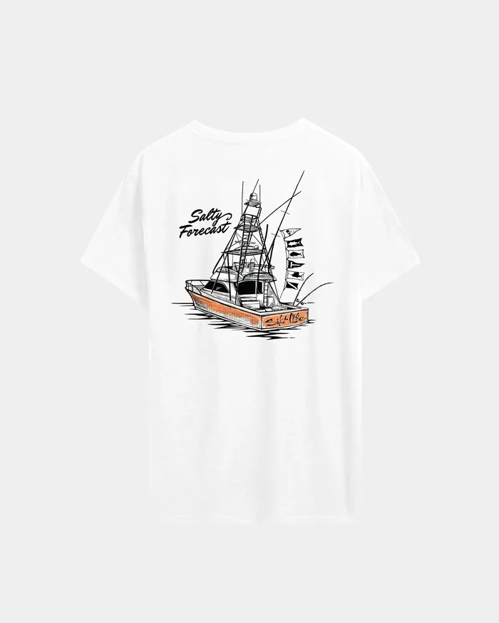 Men’s Salty Forecast Boat Short Sleeve Tee
