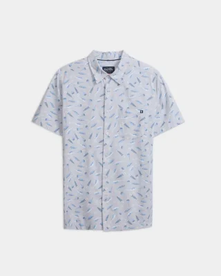Men's Tempting Tackle Woven Short Sleeve Shirt