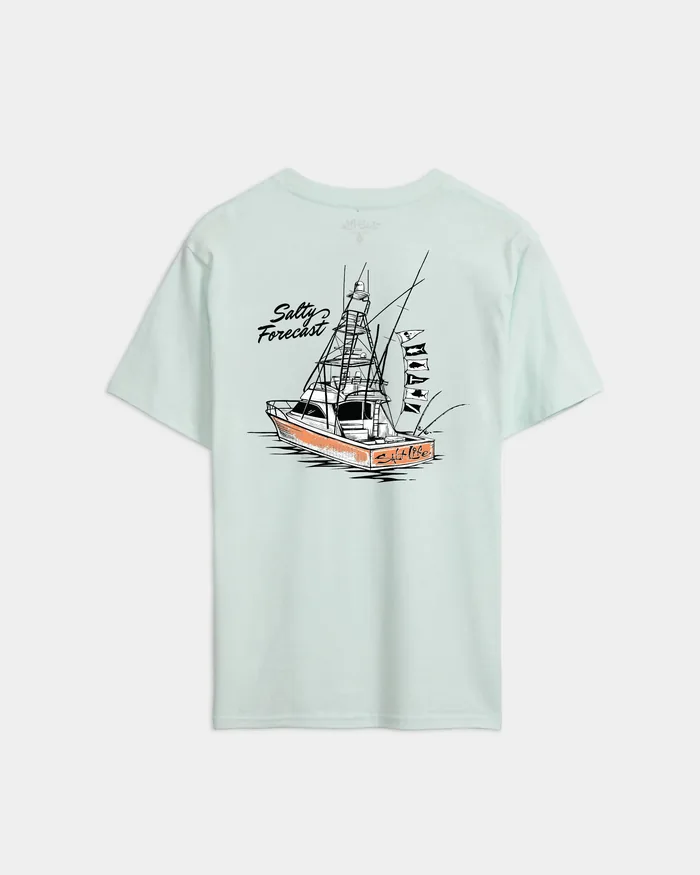 Men’s Salty Forecast Boat Short Sleeve Tee