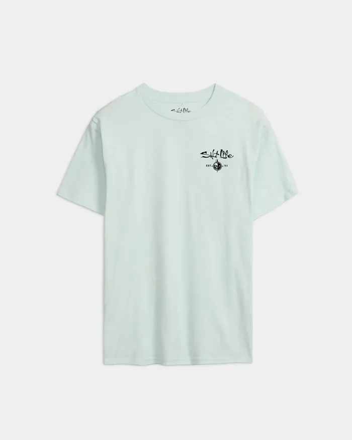 Men’s Salty Forecast Boat Short Sleeve Tee - Image 2