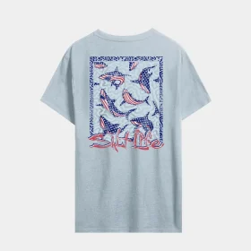 Men’s Sharks Americana Salt Wash Tee