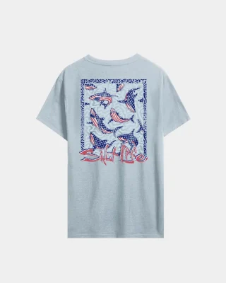 Men’s Sharks Americana Salt Wash Tee