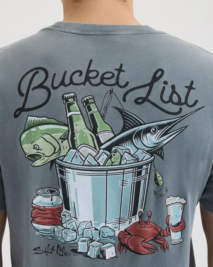 Men’s Bucket List Salt Wash Tee - Image 5