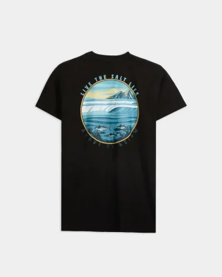 Men's Line Above or Below Short Sleeve Tee