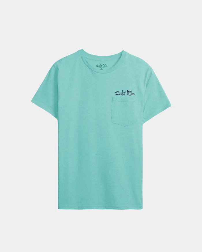 Men’s One Cast At A Time Short Sleeve Tee - Image 7