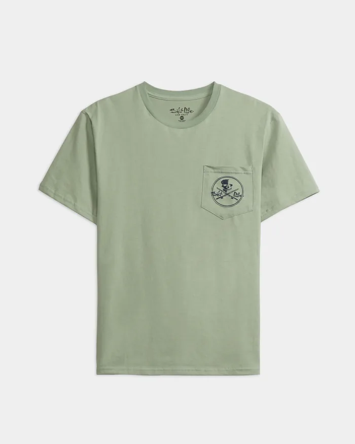 Men's Skull and Poles Short Sleeve Tee - Image 2