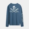 Men’s Skull and Poles Long Sleeve Shirt