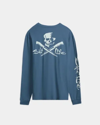 Men’s Skull and Poles Long Sleeve Shirt
