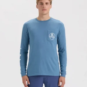Alternative view of Men’s Skull and Poles Long Sleeve Shirt