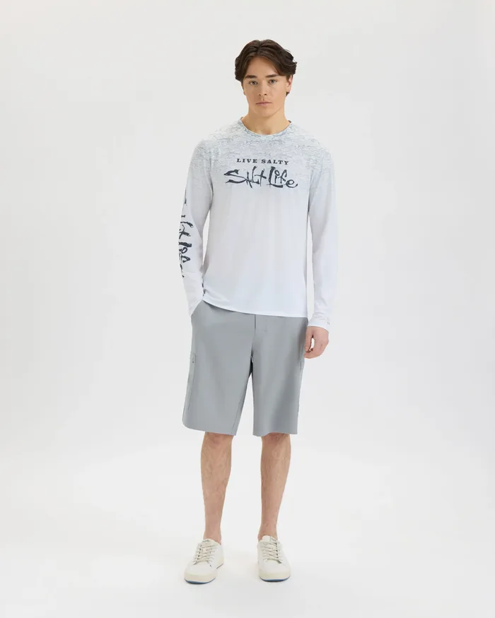 Men’s Current and Catch Fade Perforated SLX Performance Tee - Image 5