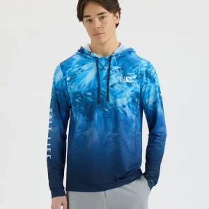 Alternative view of Men’s Tuna Tactics Fade Perforated SLX Performance Hoodie