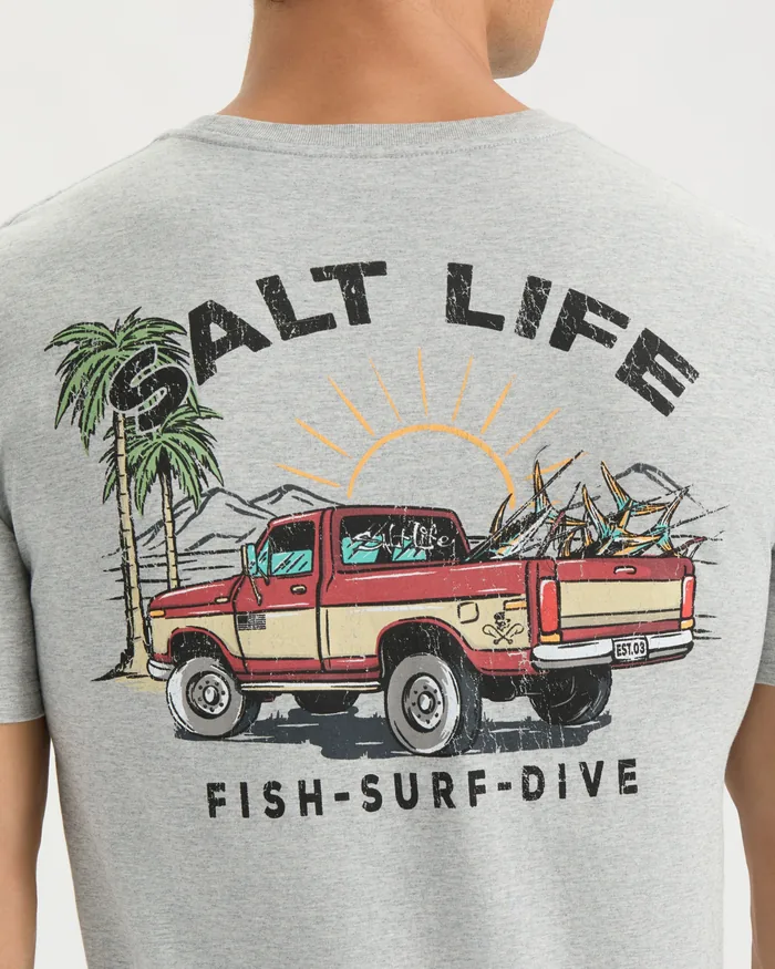 Men’s Trucks and Tail Short Sleeve Tee - Image 5
