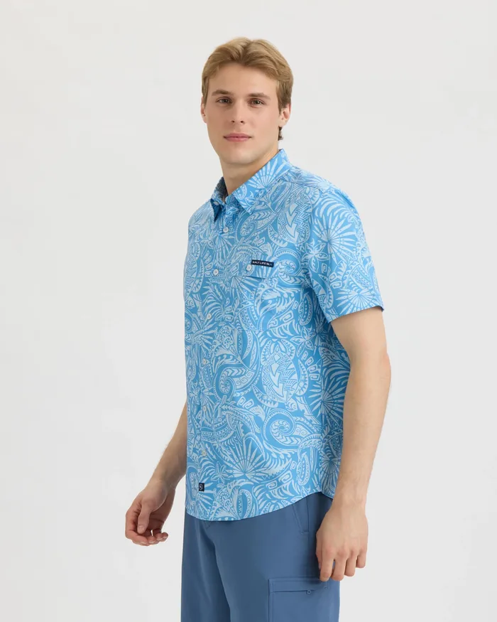 Men’s Tribal SLX Performance Woven Shirt - Image 3