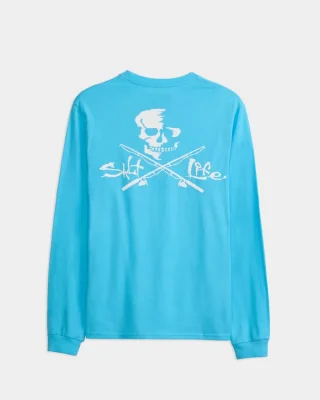 Men's Skull and Poles Long Sleeve Shirt