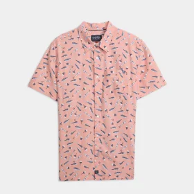 Men's Tempting Tackle Woven Short Sleeve Shirt