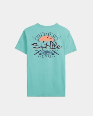 Men’s One Cast at a Time Short Sleeve Tee - BIG