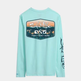 Men’s Liquid Depth Badge Long Sleeve SLX Performance Tee