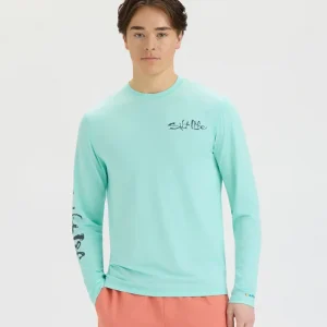 Alternative view of Men’s Liquid Depth Badge Long Sleeve SLX Performance Tee