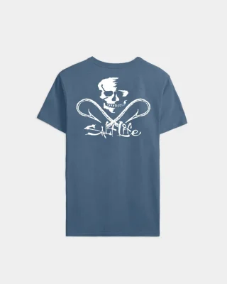 Men’s Skull and Hooks Short Sleeve Tee - TALL