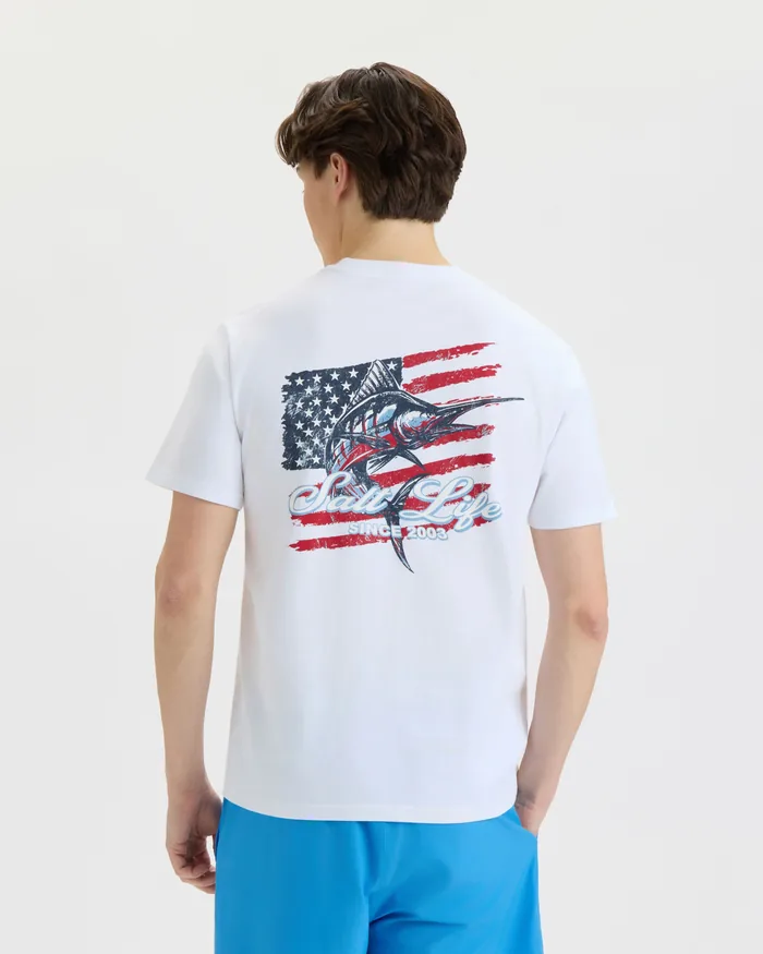 Men’s Marlin Nation 30’s Tee - Image 3