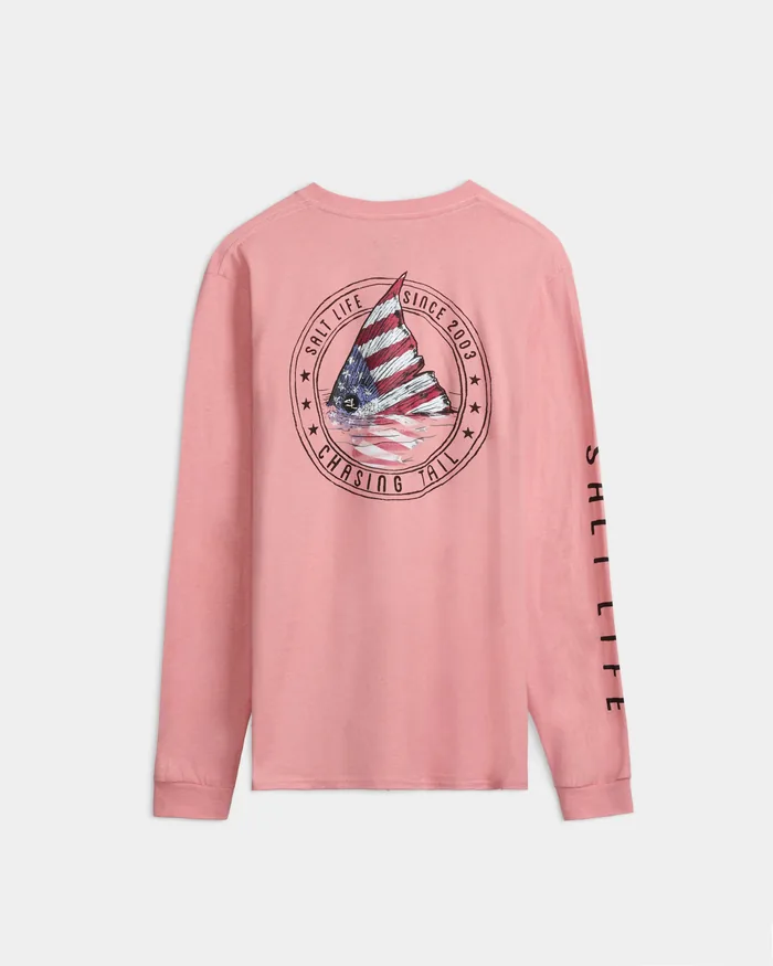 Men's Redfish and Stripes Long Sleeve Shirt