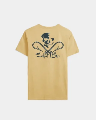 Men’s Skull and Hooks Short Sleeve Tee - TALL
