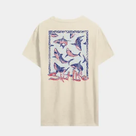 Men’s Sharks Americana Salt Wash Tee